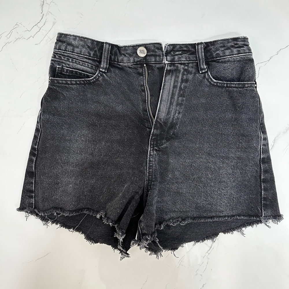 Zara high waisted black shorts